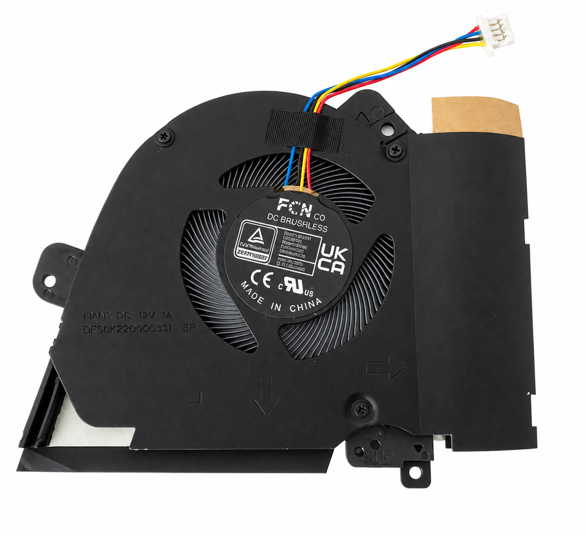 Ventola di raffreddamento GPU ASUS TUF Gaming Dash FX516 – 4 pin 12V – Versione 2