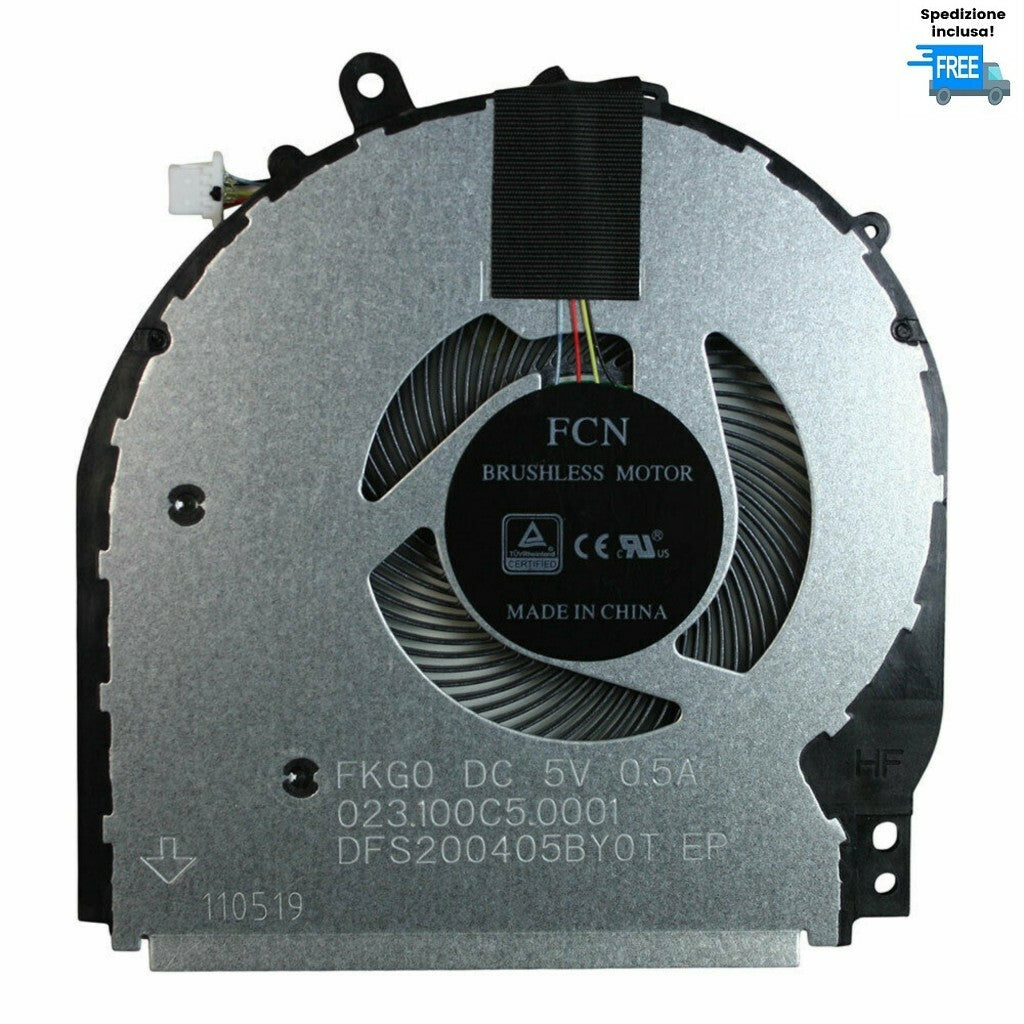 VENTOLA HP PAVILION X360 14-CD 14M-CD FAN NUOVA CPU 4 PIN COOLER COOLING