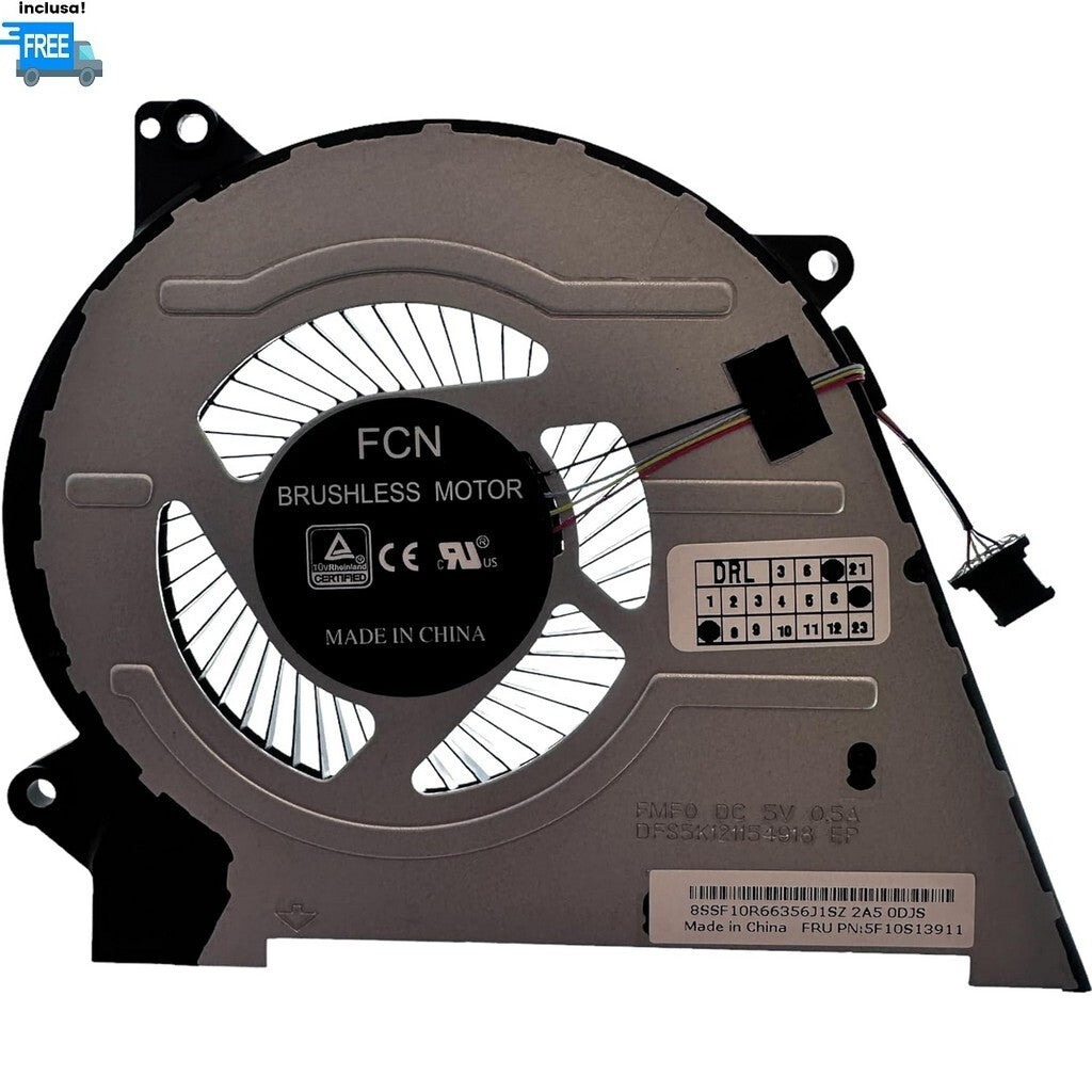 VENTOLA CPU LENOVO FLEX 5-14ALC05 5-14ARE05 5-14IIL05 5-14ITL05 NUOVA 4 PIN FAN