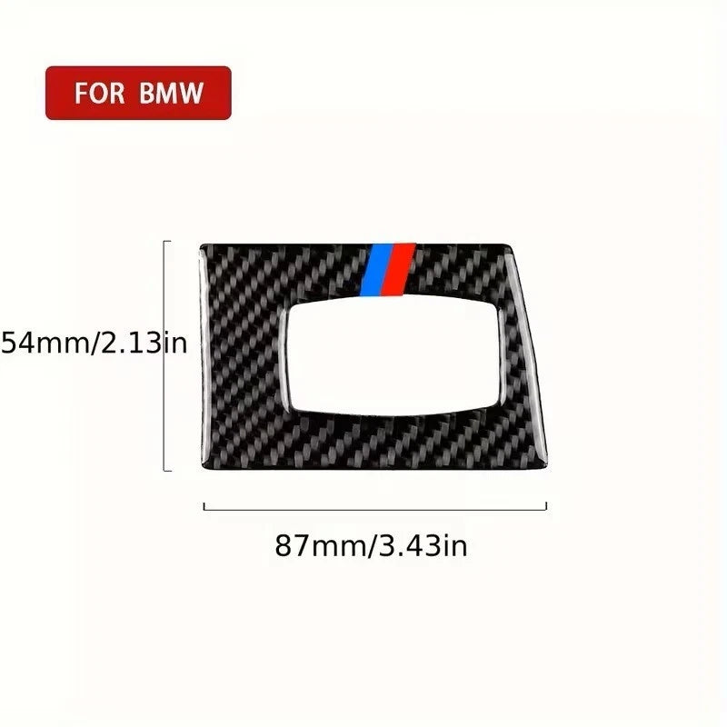 CORNICE DECORATIVA FORO CHIAVE BMW SERIE 3 E90 E92 E93 EFFETTO FIBRA DI CARBONIO