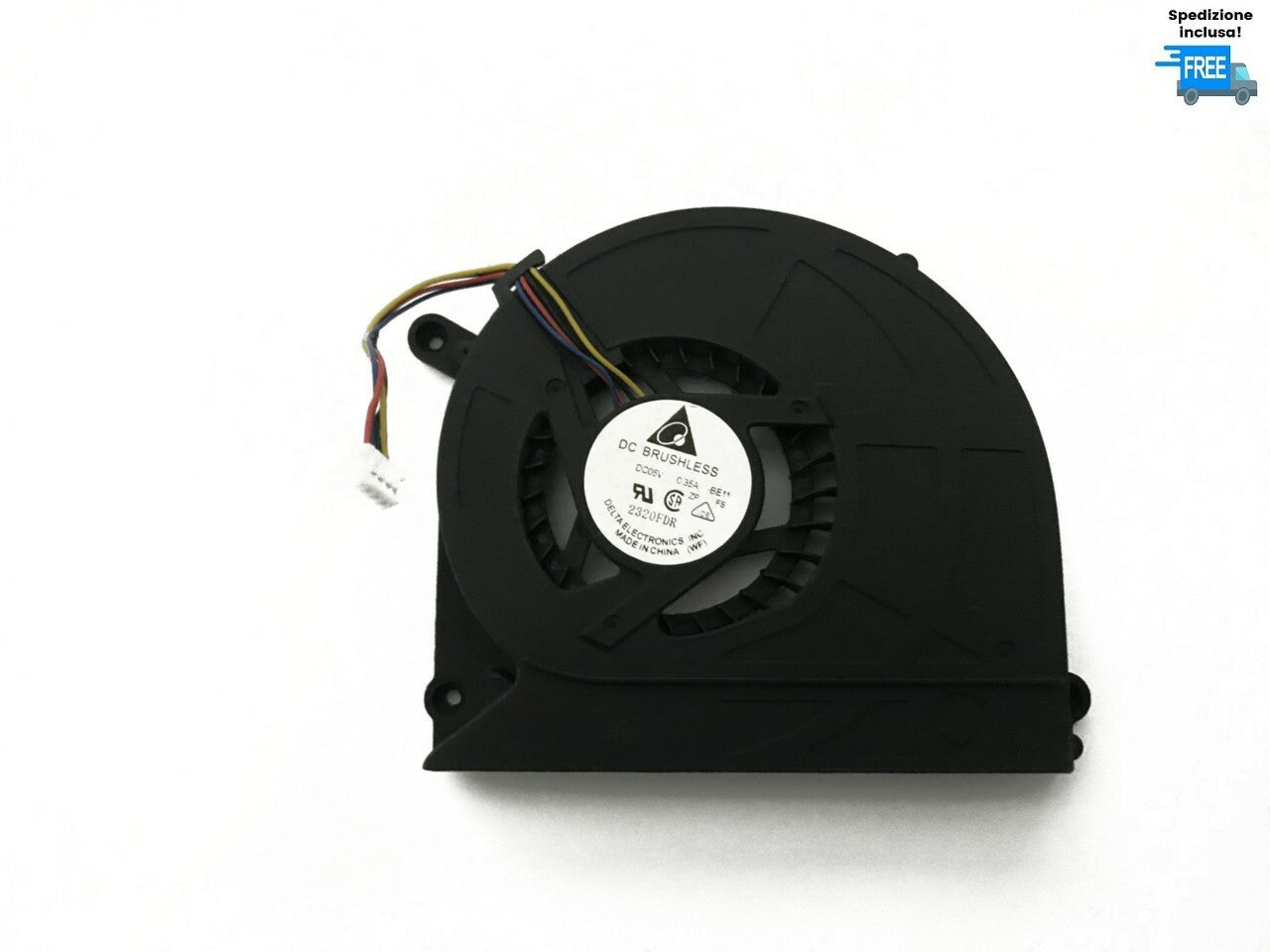VENTOLA ASUS K40 K40AB K40IN K50AB K50AD K70C X5D X5DI X5DC X5DAF K60 FAN 4 PIN.