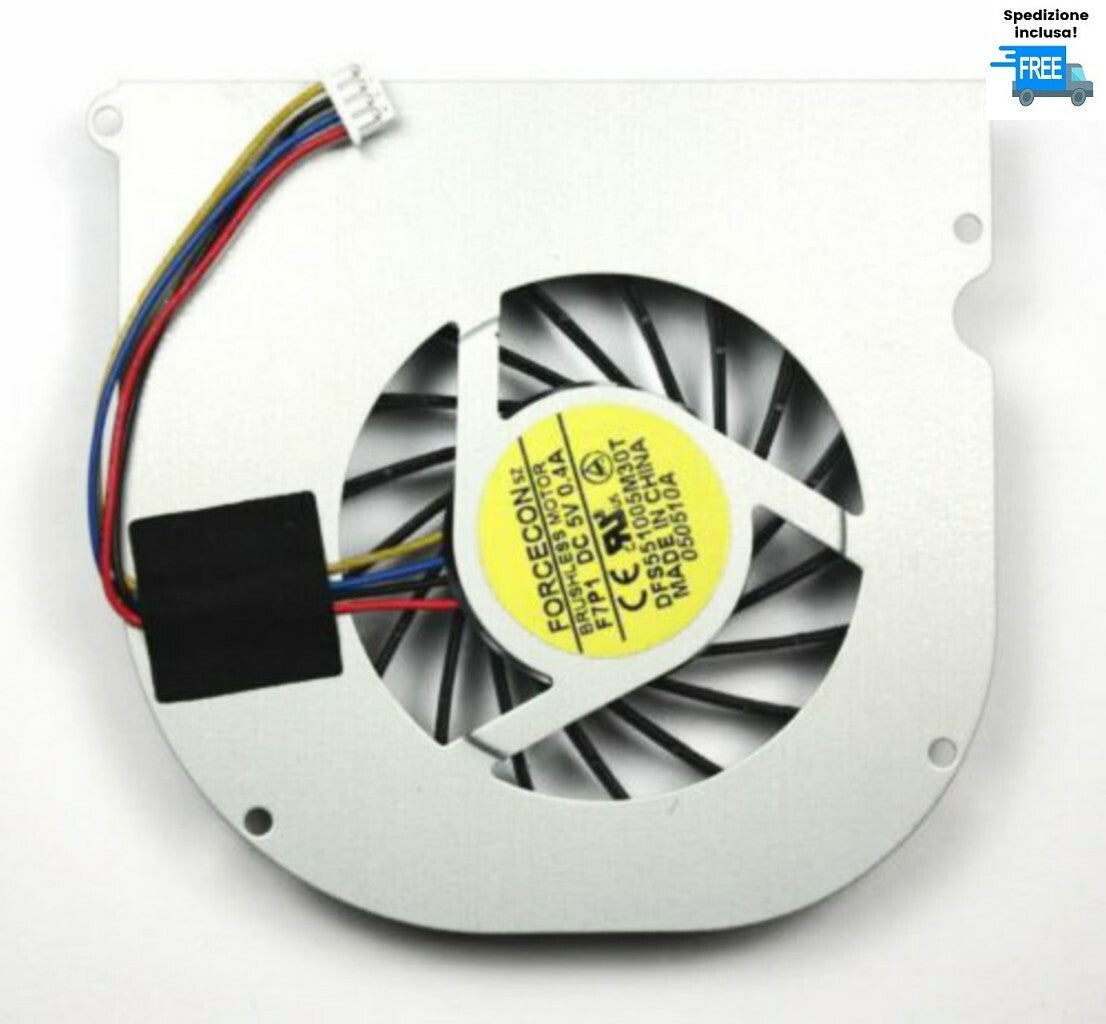 VENTOLA CPU FAN 4 PIN PER ASUS X82 F80S F81 F83 X85 X88