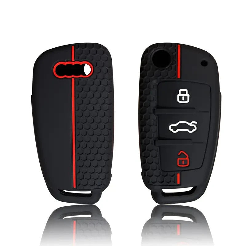 COVER CHIAVE AUDI TT A6 C6 A4 A5 A7 A3 Q2 Q3 Q7 S3 GUSCIO TELECOMANDO SILICONE .