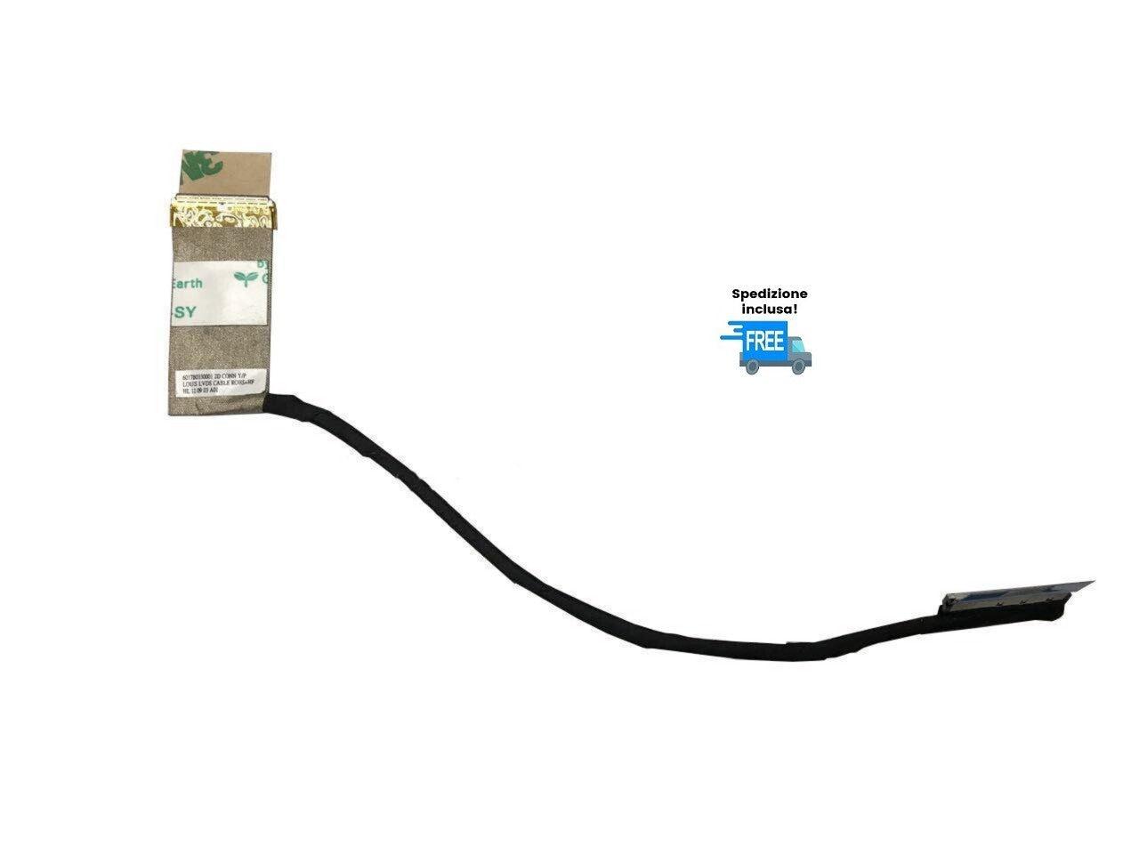 CAVO FLAT VIDEO HP ENVY TOUCHSMART 17-3000 BUTTON LED CABLE 40 PIN 6017B0330001