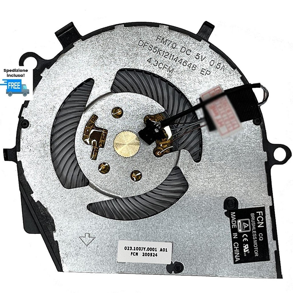 VENTOLA DELL VOSTRO 15 5501 15 5502 15 5508 0K61GC FAN COOLER NUOVA 4 PIN