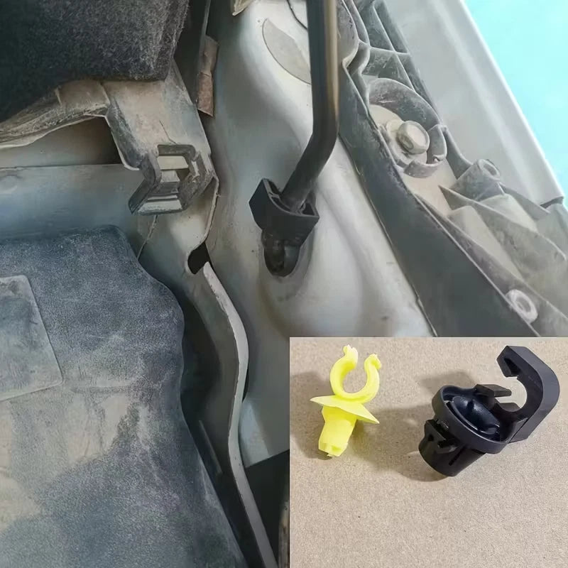 Set of 2 bonnet rod support clips Citroen C2 C3 C4 Peugeot 206 207 208 308