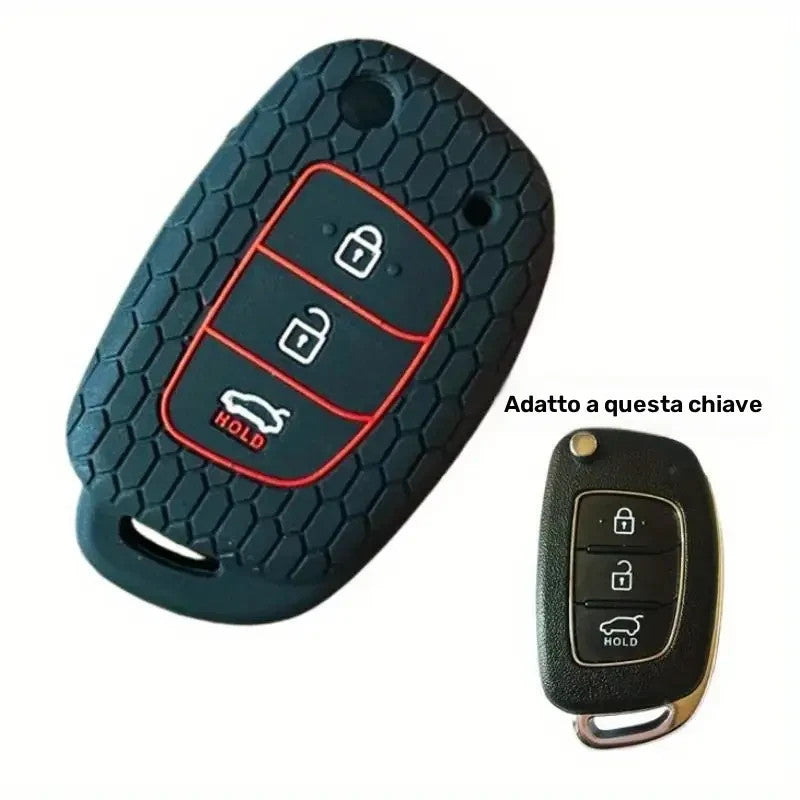 COVER CHIAVE HYUNDAI SOLARIS VERNA ELANTRA SANTA FE GUSCIO TELECOMANDO SILICONE