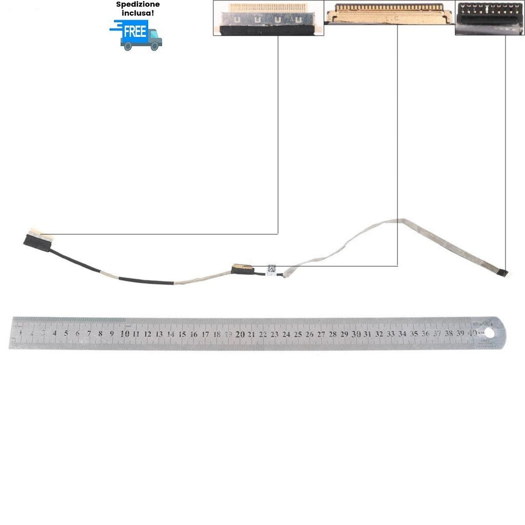 CAVO FLAT VIDEO LED HP 755 G1 755 G2 850 G1 850 G2 30 PIN CABLE 6017B0428801