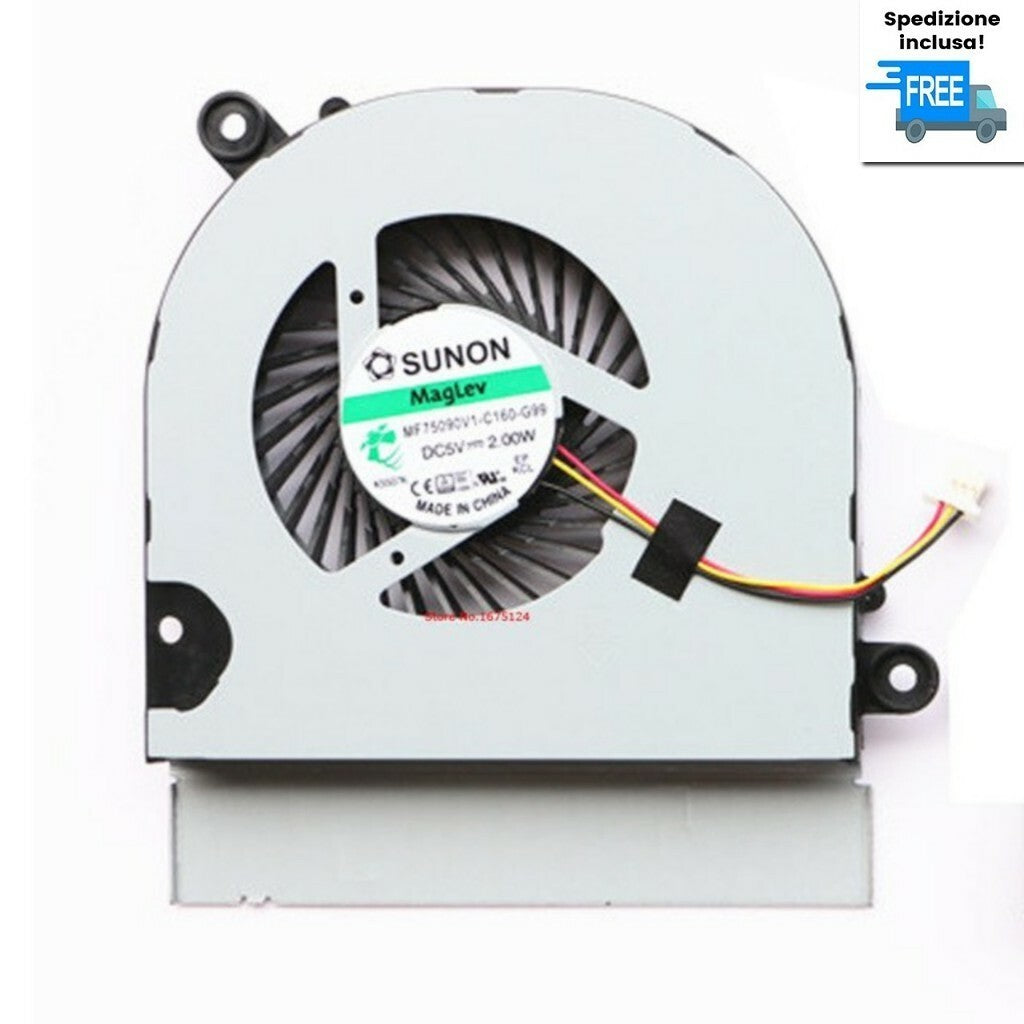 VENTOLA CPU FAN 4 PIN PER ASUS A45VD K45 K45A K45VD A85 A85C A85V