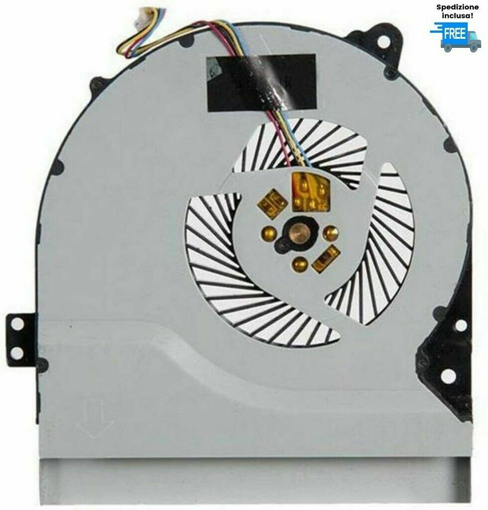 VENTOLA ASUS X55M X552V X552D F552C X552W X552W X552LD X552EA NUOVA FAN 4 PIN
