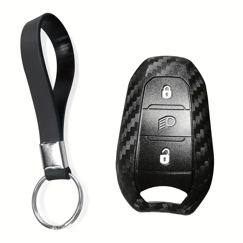 COVER CHIAVE PEUGEOT 5008 207 208 3008 307 308 508 GUSCIO TELECOMANDO SILICONE