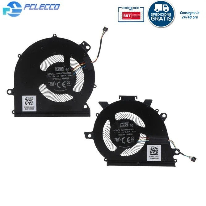 COPPIA VENTOLE LENOVO YOGA S740-14IIL CPU + GPU FAN NUOVE 4 PIN COOLER COOLING