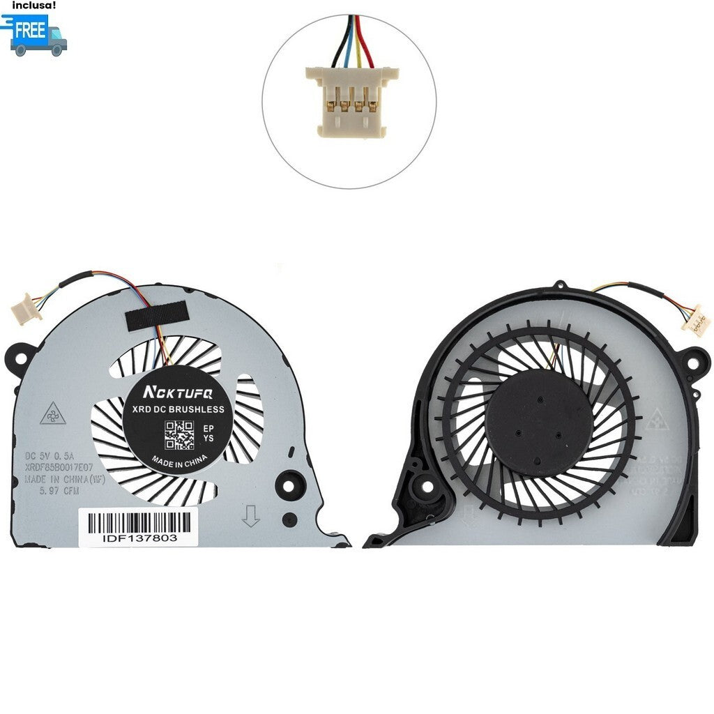 VENTOLA DELL INSPIRON G7 15-7000 7577 7588 FAN VERSIONE PER CPU 4 PIN DC 5V