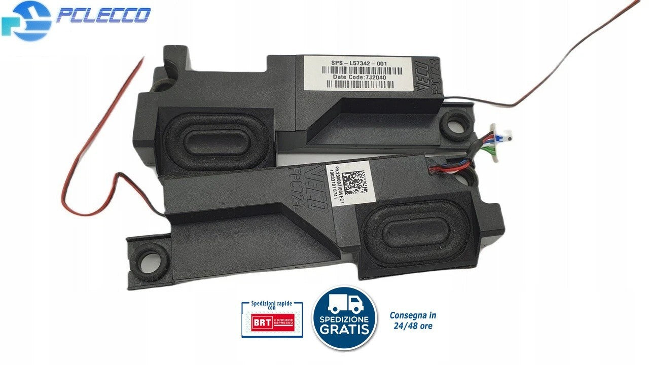 COPPIA SPEAKER HP OMEN 17-CB CASSE DESTRA E SINISTRA AUDIO SOUND ALTOPARLANTE