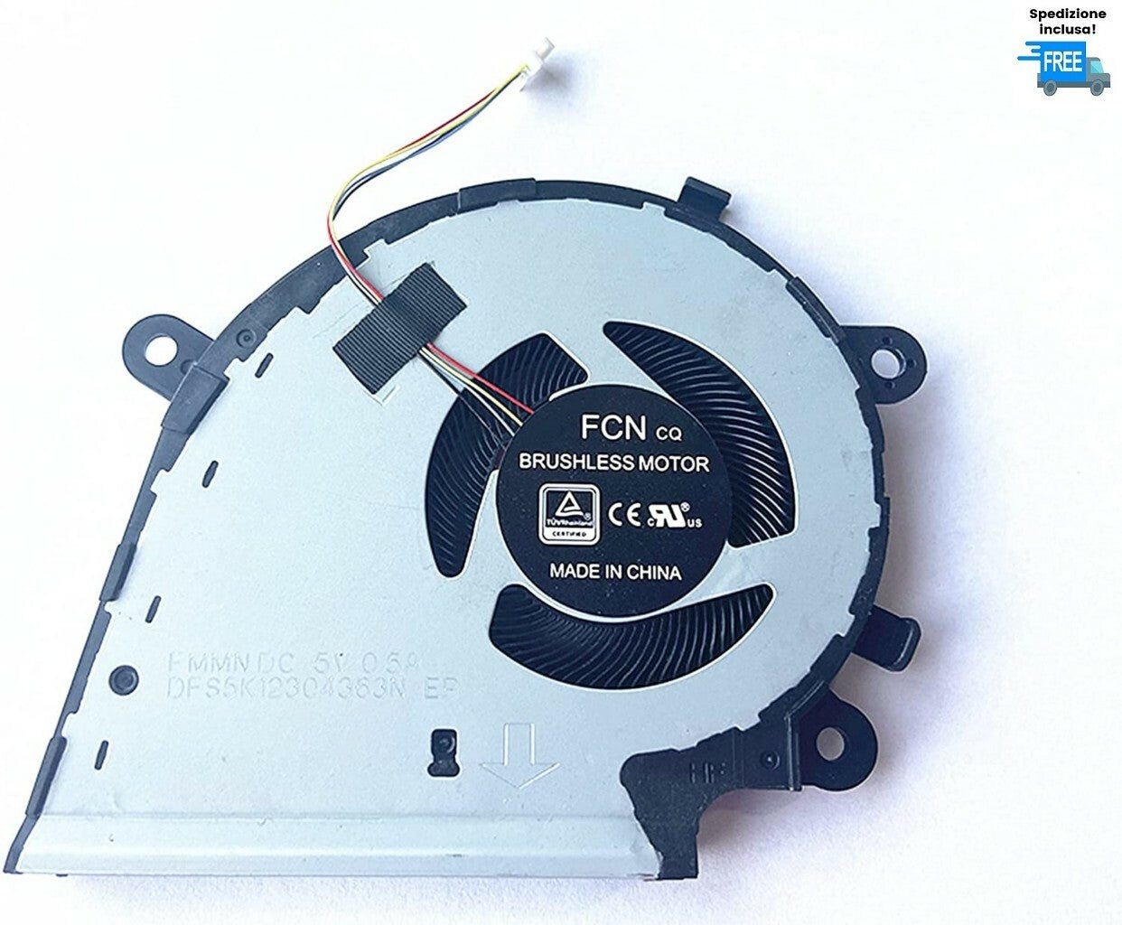 VENTOLA CPU FAN DC 5V VERSIONE 2 PER ASUS ROG STRIX G531 G531GU G531GD G531GT