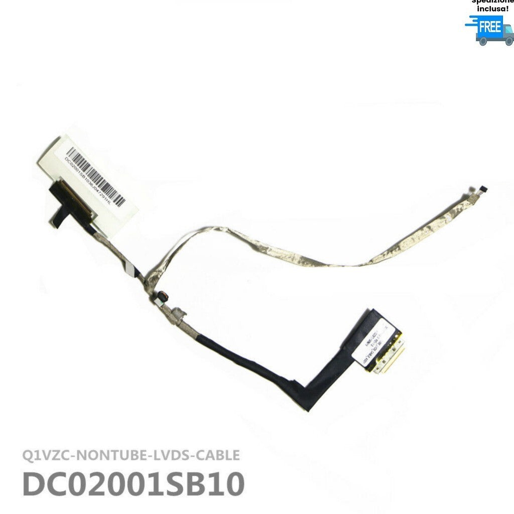 CAVO FLAT LCD VGA ACER ASPIRE V5-171 V5-131 ASPIRE ONE 756 C710 P/N: DC02001SB10