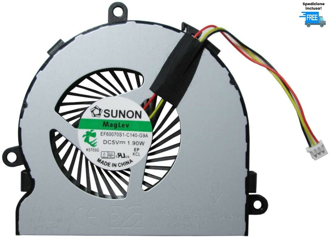 VENTOLA DELL INSPIRON 15R 5537 HP 14-R 15-G 15-R FAN NUOVA 3 PIN