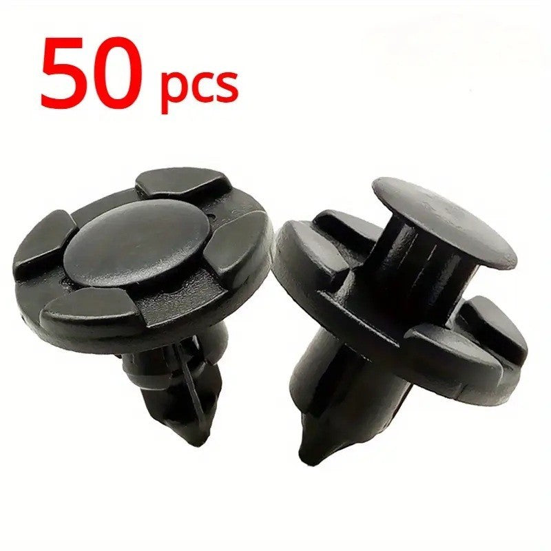 Set 50 clip fissaggio plastica Nissan fermagli paraurti pannelli alette cofano