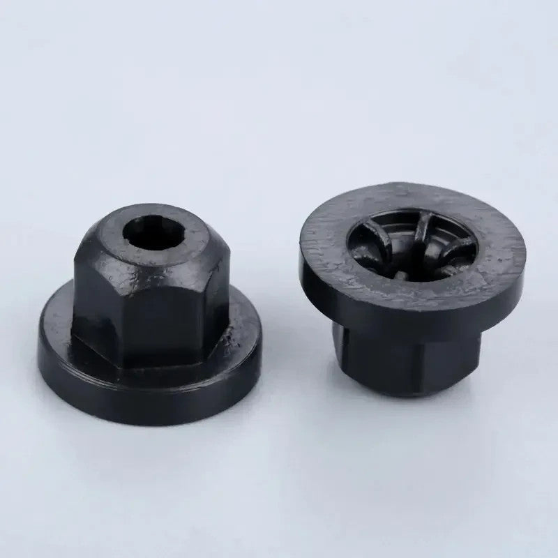 20 pz dadi flangiati plastica carrozzeria M4 flangia 16mm foro 4mm Mercedes BMW