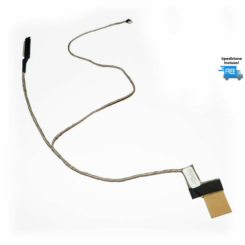 CAVO FLAT VIDEO TOSHIBA SATELLITE NB500 NB505 NB520 LED DC020016L10 LED CABLE