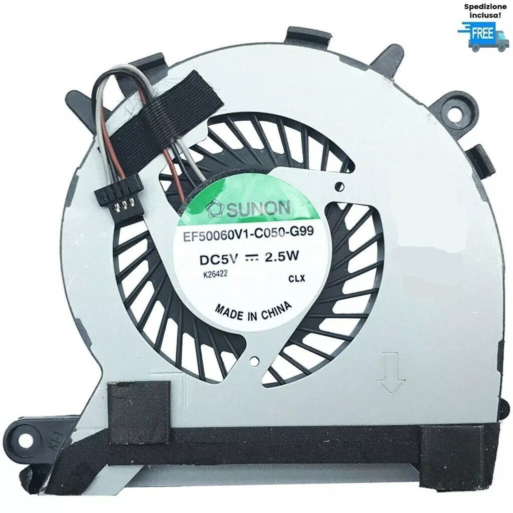 VENTOLA TOSHIBA U840 U845 U840-SP4201L U840-SP4362S U840W FAN NUOVA 3 PIN