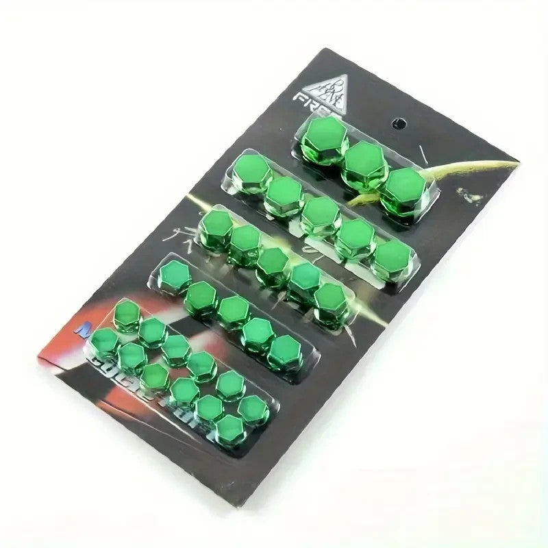KIT 30 PEZZI COPRI DADO X MOTO SCOOTER COPRIDADI COLORE VERDE TAPPI PROTEZIONE