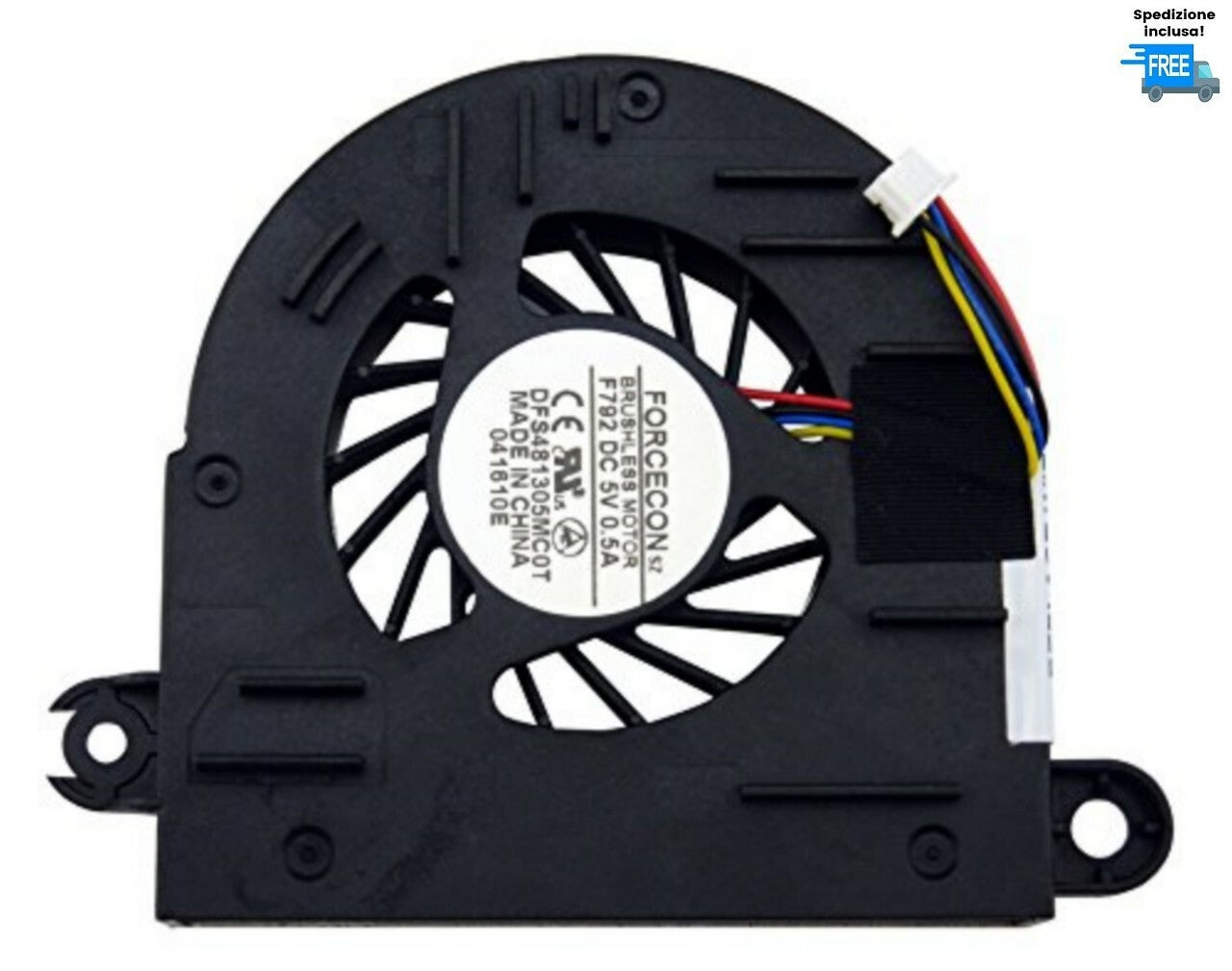 VENTOLA HP ELITEBOOK 6930P 6730P FAN NUOVA CONNETTORE 4 PIN