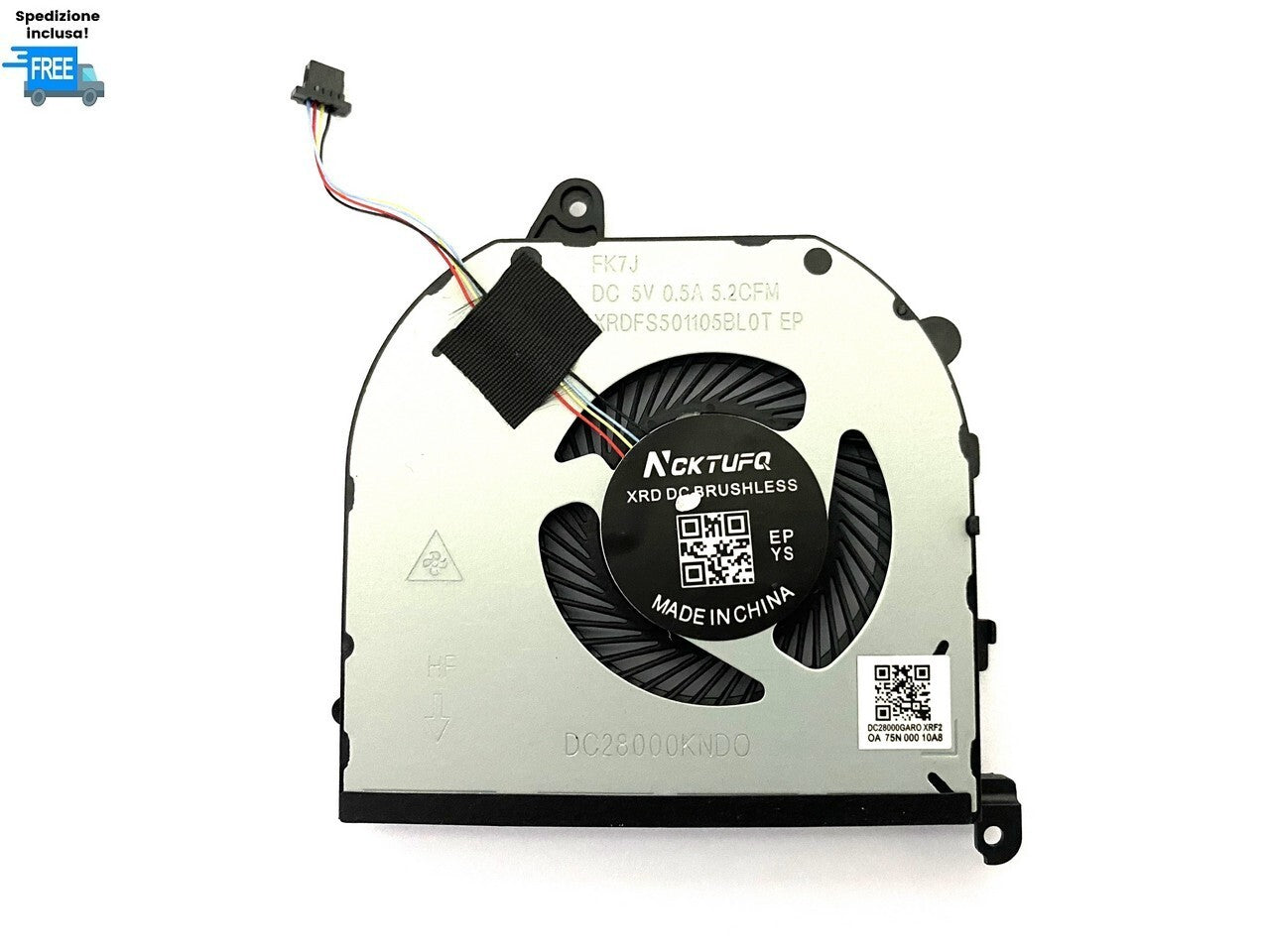 VENTOLA DELL XPS 15 9570 7590 PRECISION 5540 FAN NUOVA COOLER VERSIONE 1