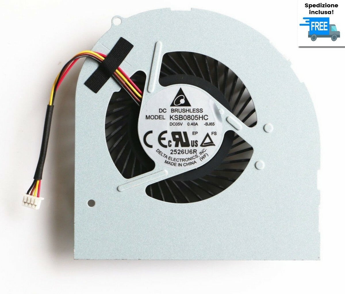 Y480 Y480A Y480M Y480N Y480P VENTOLA LENOVO IDEAPAD FAN NUOVA 4 PIN KSB0805HC