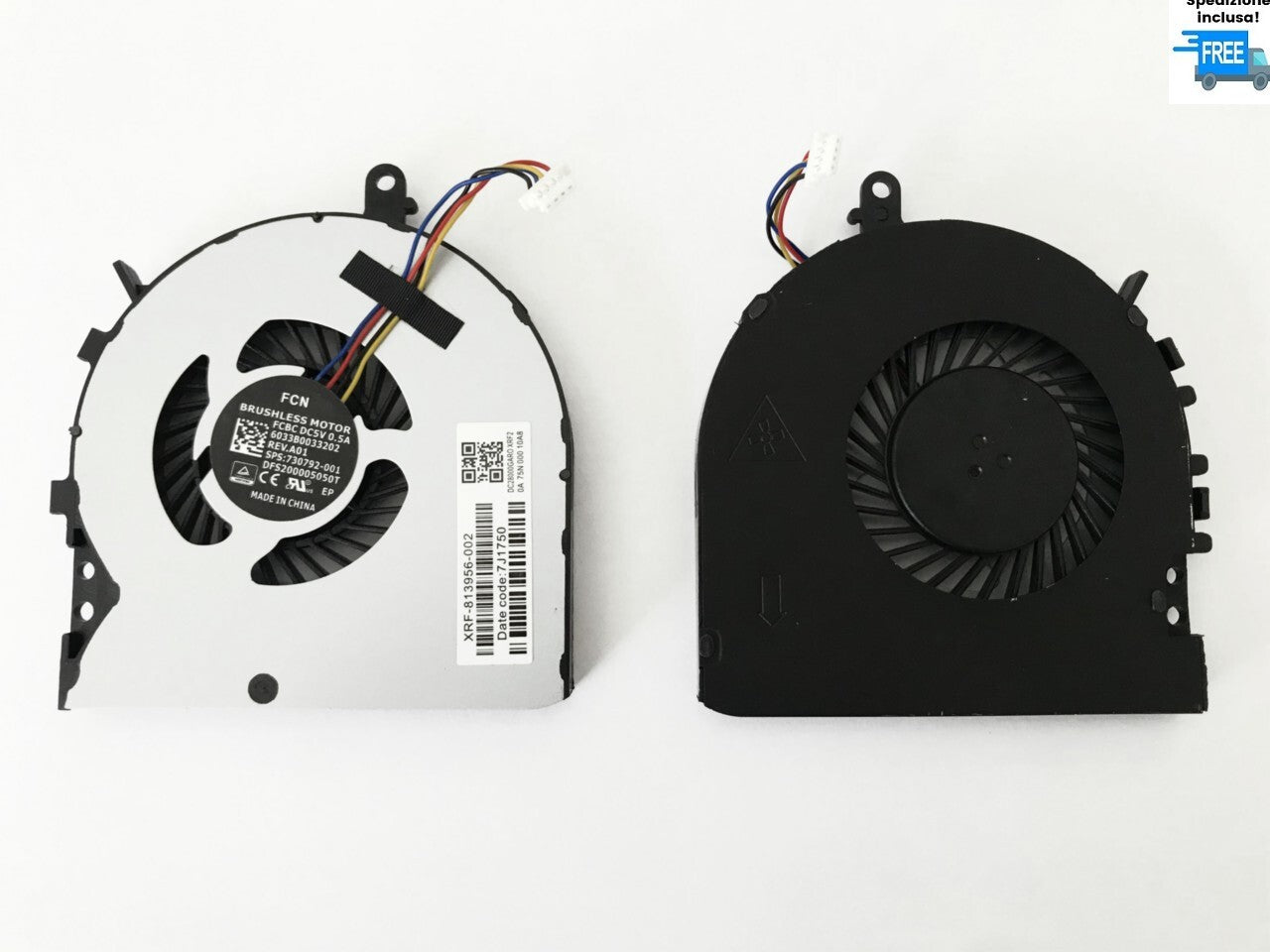 VENTOLA HP ENVY 15-AE SERIE 15.6 M6-P M6-P 113DX CPU FAN COOLER 4 PIN
