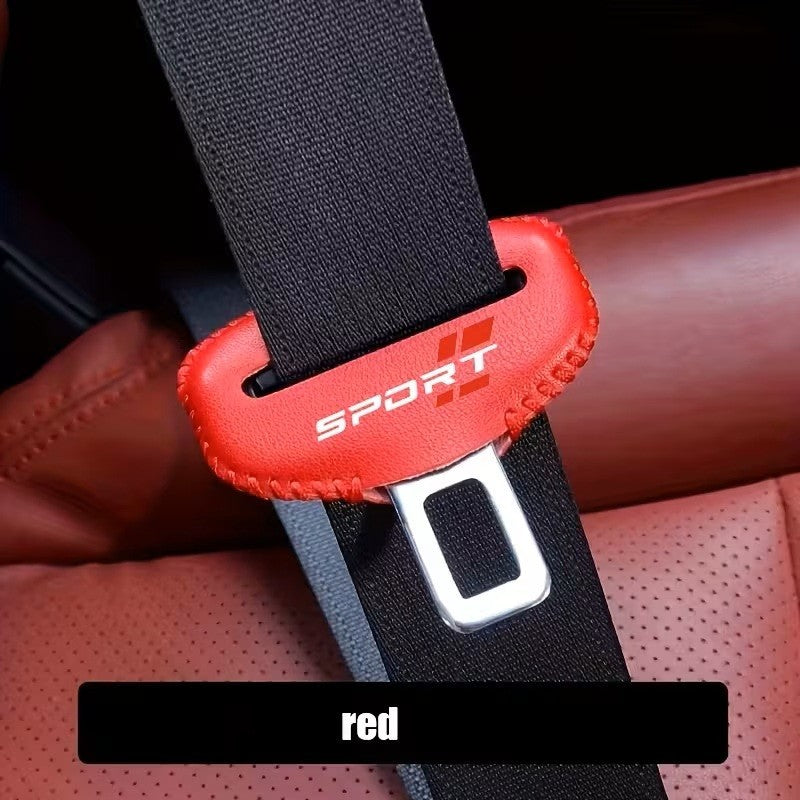 2 Pz. Copri cinture Auto colore rosso Protezione Fibbia Cintura di sicurezza