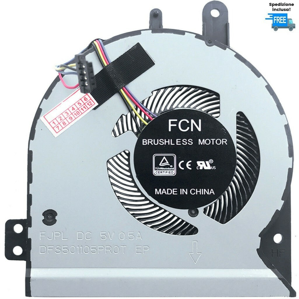 VENTOLA ASUS VIVOBOOK X442 X442U A442 A480U FAN COOLER 4 PIN
