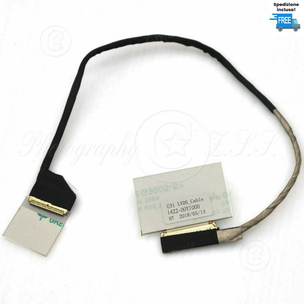 CAVO FLAT VIDEO ASUS U31 U31S U31J X35S P/N: 1422-00YJ000 CABLE FLEX LED