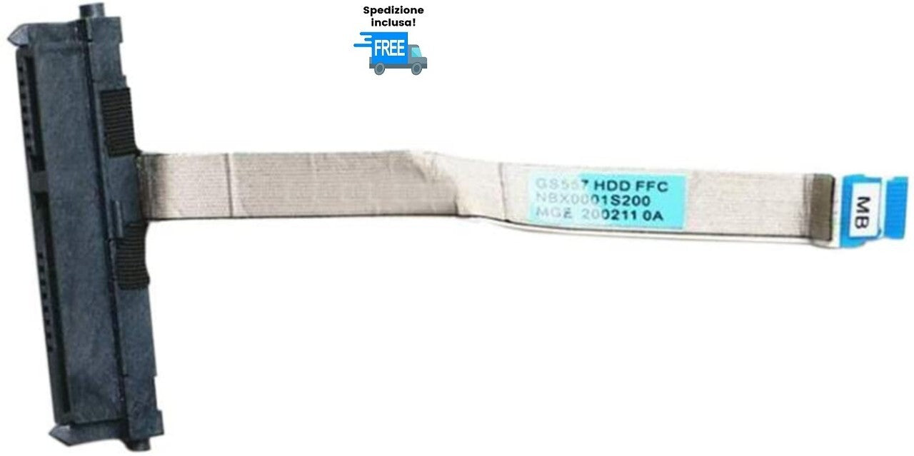 CONNETTORE HARD DISK SATA LENOVO IDEAPAD S550-15IIL 15 ARE05 CAVO HD NBX0001S200