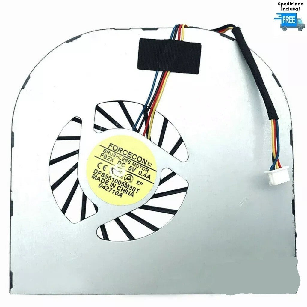 VENTOLA PACKARD BELL EASYNOTE TX86 FAN COOLING DFS551005M30T 4 PIN