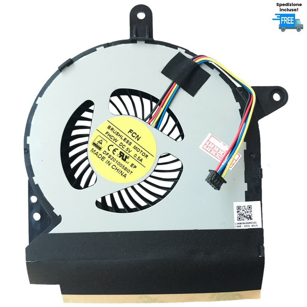 VENTOLA COOLER ASUS ROG G752 G752V G752VL G752VM VERSIONE 1 PER GPU FAN 4 PIN