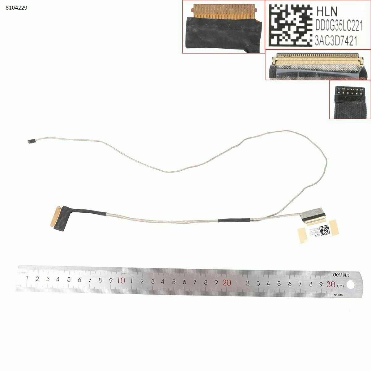 CAVO FLAT VIDEO HP 15-AX 15-BC LED 40 PIN P/N: DD0G35LC221 FLEX DISPLAY CABLE