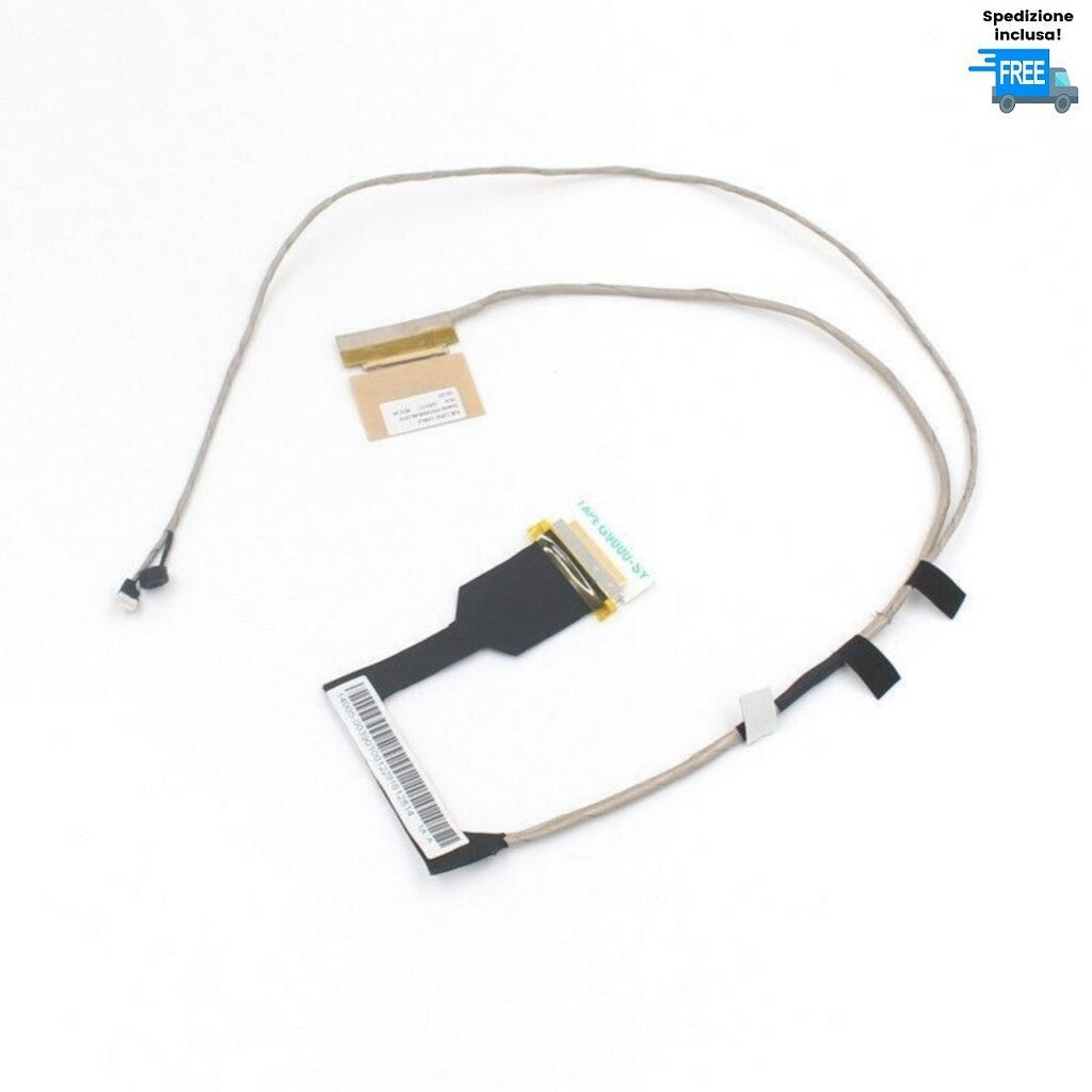 CAVO FLAT VIDEO ASUS X301 X301A DD0XJ6LC010 LED 40 PIN CABLE FLEX DISPLAY VGA