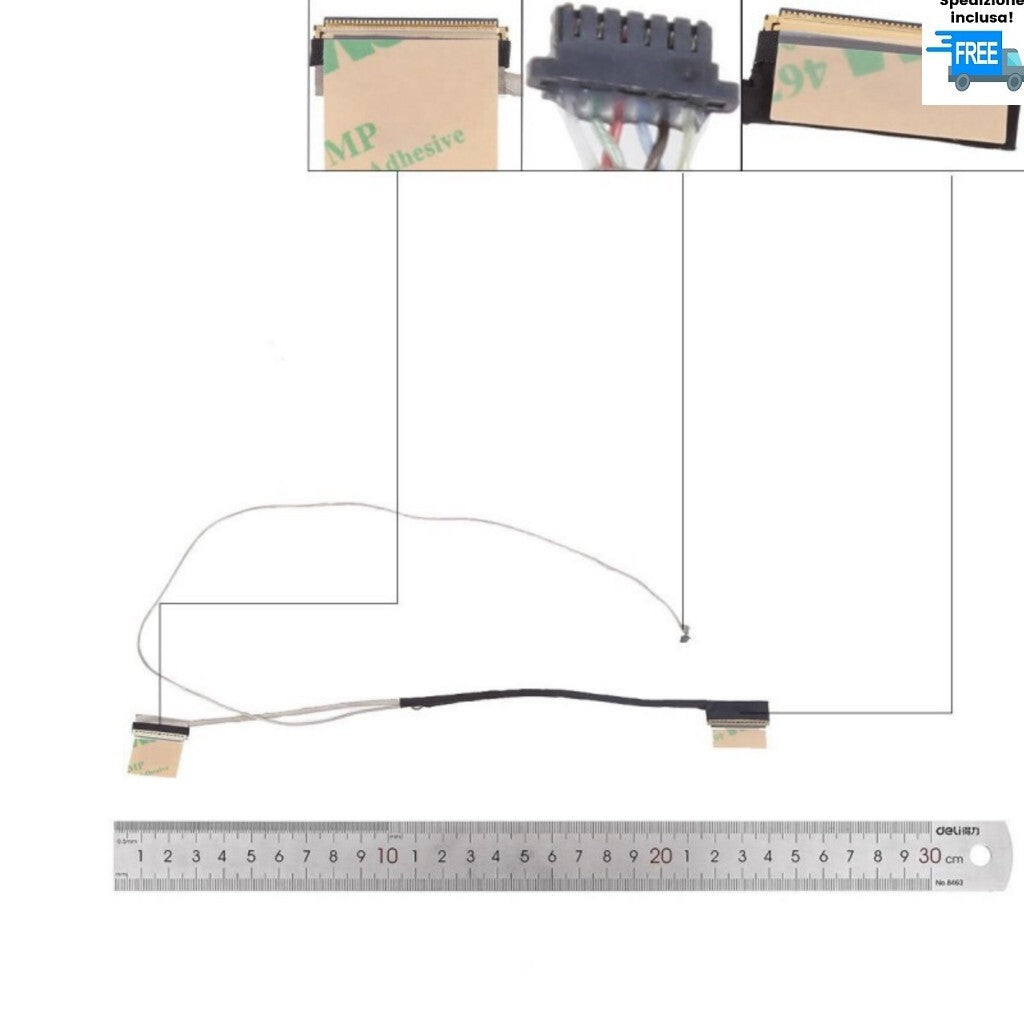 CAVO FLAT LED VGA ASUS X515 F515 FL8850U 40 PIN EDP 14005-04040100 1422-03RK0AS