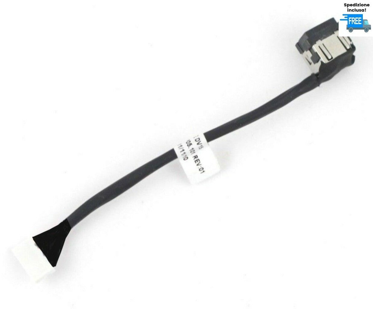 JACK DELL INSPIRON N5050 N5040 M5040 M5050 DW512 CONNETTORE 7 PIN 50.4IP05.101