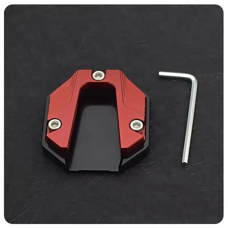 PIASTRA DI ESTENSIONE CAVALLETTO LATERALE PER MOTO SCOOTER COLORE ROSSO