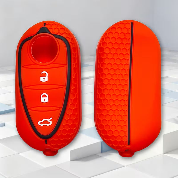 COVER CHIAVE ALFA ROMEO GIULIETTA MITO 159 GTO GTA GUSCIO TELECOMANDO SILICONE .