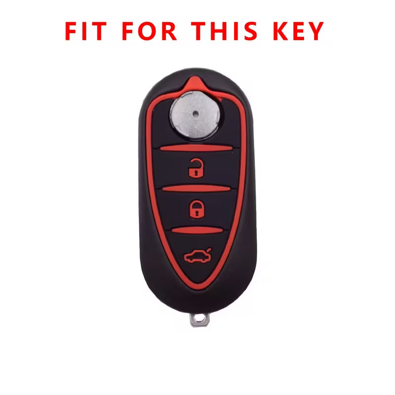 COVER CHIAVE ALFA ROMEO GIULIETTA MITO 159 GTO GTA GUSCIO TELECOMANDO SILICONE .