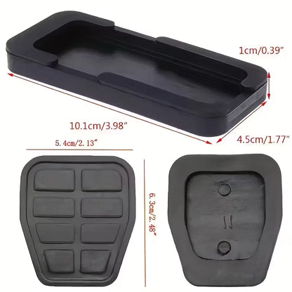 Set of 3 rubber pedals for VW T4 Transporter 1990-2003 brake clutch accelerator