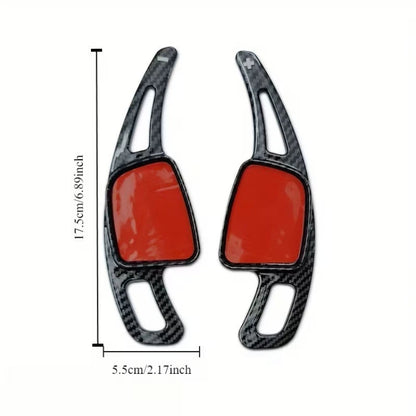 2 Pcs. Carbon Color DSG Paddle Shifters Audi A3 A4 A5 A7 A8 Q2 SQ5 Q8 R8 TT