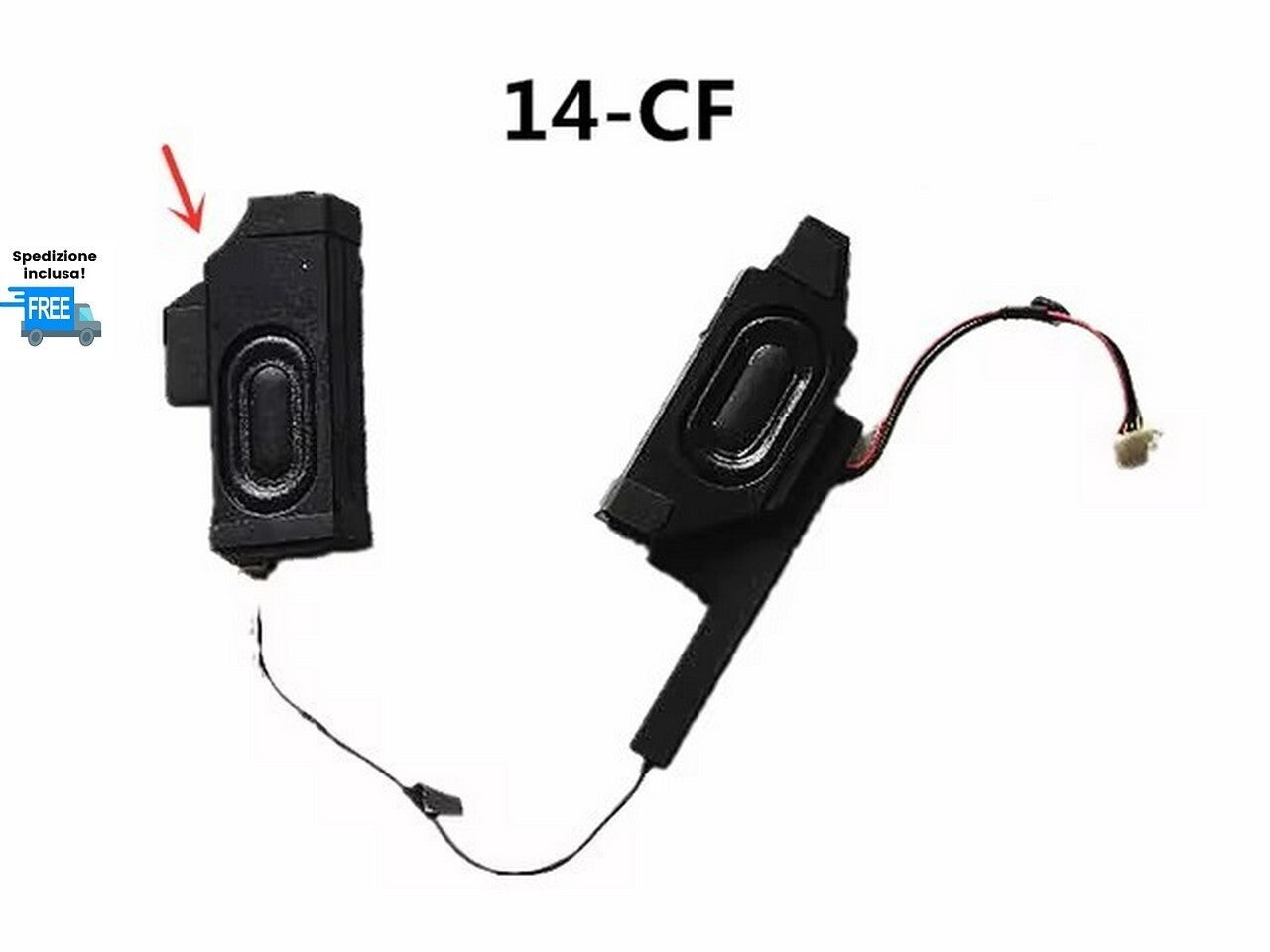 COPPIA SPEAKER HP 14S-CR 14-CK 14-CF 14-CM 14-DK CASSE AUDIO SOUND L24489-001