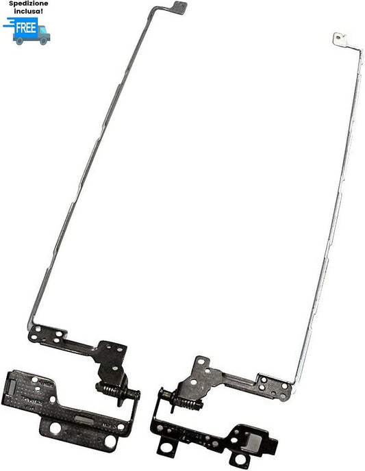 COPPIA CERNIERE HINGE NUOVE HP 17-BS 17-AK SINISTRA E DESTRA