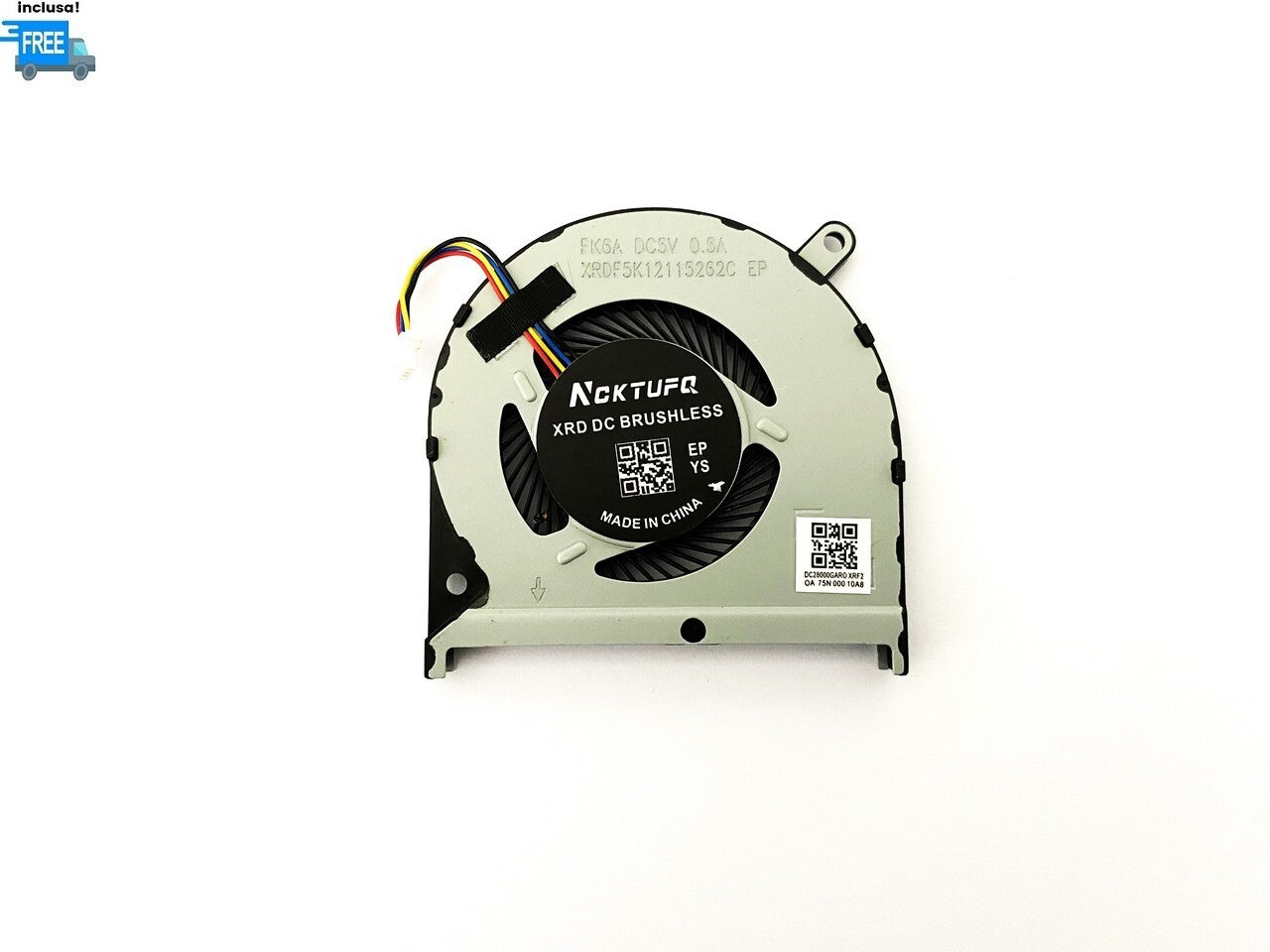 VENTOLA DELL INSPIRON 7000 7590 7591 FAN CPU COOLER NUOVA 4 PIN DC 5V