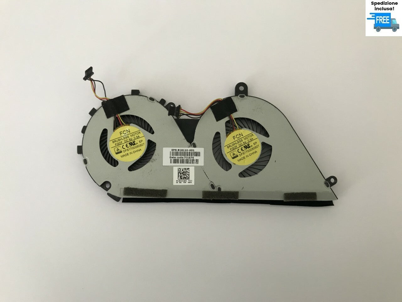 VENTOLA ENVY 14-J000 14-J SERIES DOPPIA VENTOLA  USATA  FAN 4 PIN