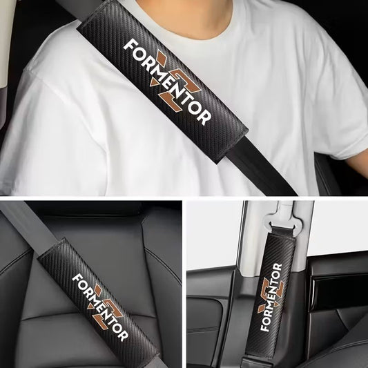 Coppia copricintura sicurezza Cupra Formentor color fibra di carbonio nero